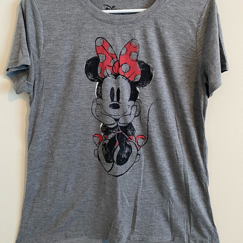 Grey Disney Minnie Mouse T-shirt